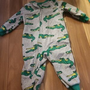 Green and Gray Alligator Kids One Piece